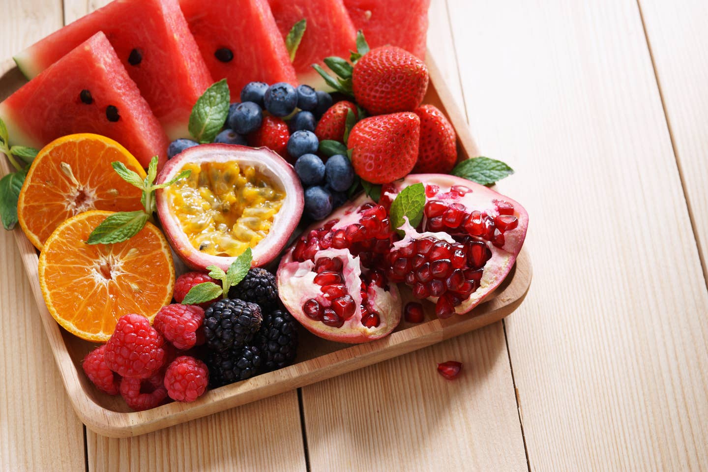 mixed fruits snack